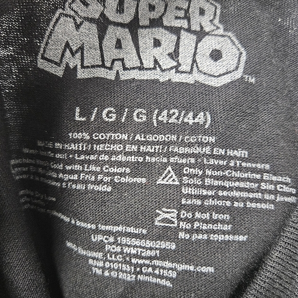 Super Mario men's graphic large t-shirt - Picture 5 of 5